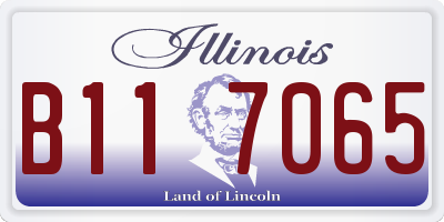 IL license plate B117065