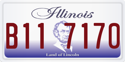 IL license plate B117170