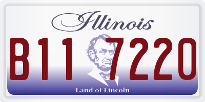 IL license plate B117220