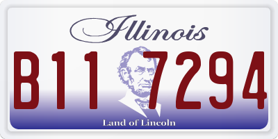 IL license plate B117294