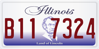 IL license plate B117324