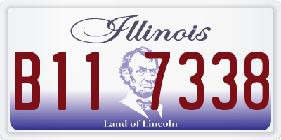 IL license plate B117338
