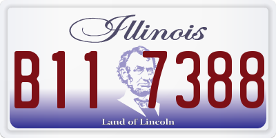 IL license plate B117388