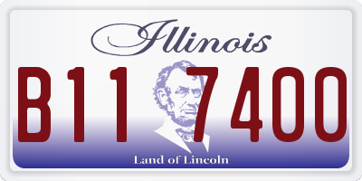IL license plate B117400