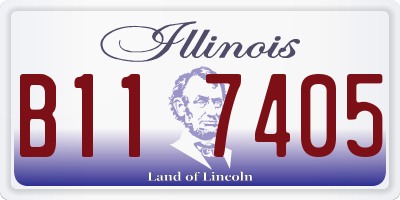IL license plate B117405