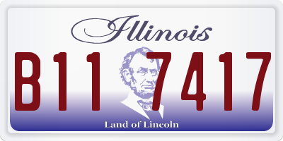 IL license plate B117417