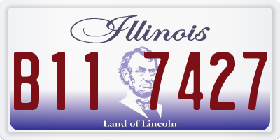 IL license plate B117427