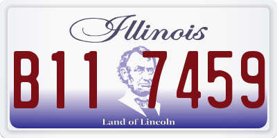 IL license plate B117459