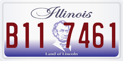 IL license plate B117461