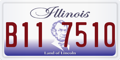 IL license plate B117510