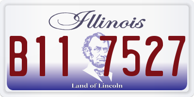 IL license plate B117527