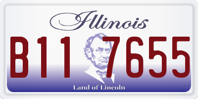 IL license plate B117655