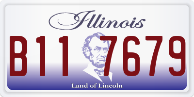 IL license plate B117679