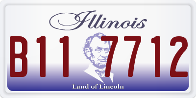 IL license plate B117712