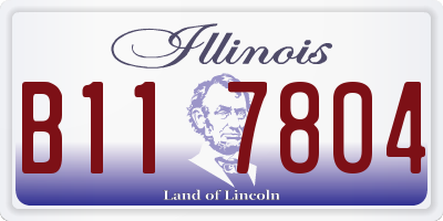 IL license plate B117804