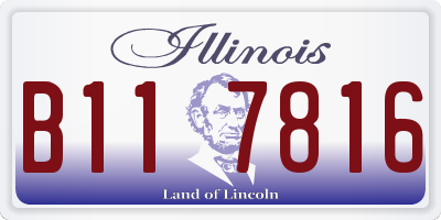 IL license plate B117816