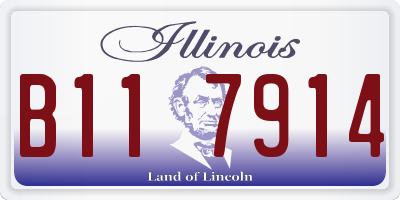 IL license plate B117914