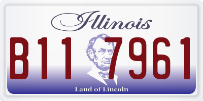 IL license plate B117961