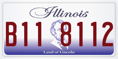 IL license plate B118112