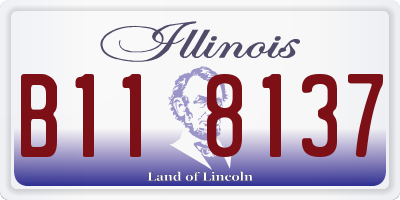 IL license plate B118137