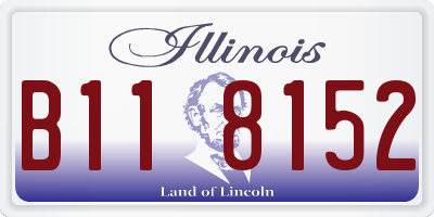 IL license plate B118152
