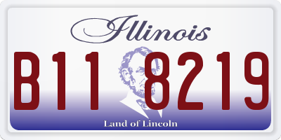 IL license plate B118219