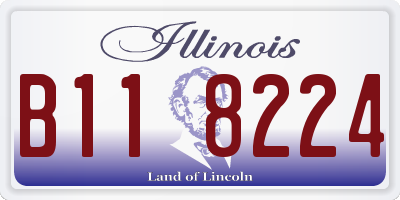 IL license plate B118224