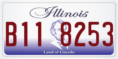 IL license plate B118253