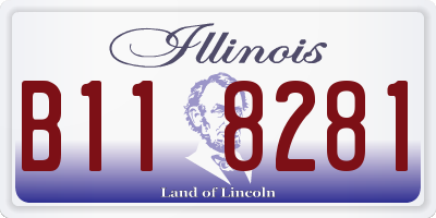 IL license plate B118281
