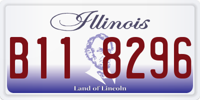 IL license plate B118296