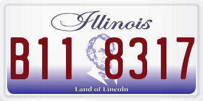 IL license plate B118317