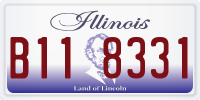 IL license plate B118331