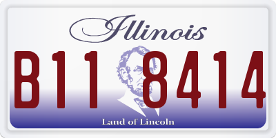 IL license plate B118414