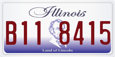 IL license plate B118415