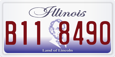 IL license plate B118490