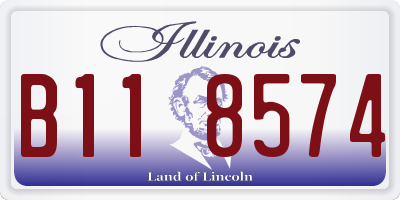 IL license plate B118574