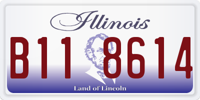 IL license plate B118614
