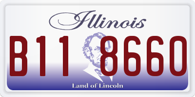 IL license plate B118660