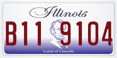 IL license plate B119104