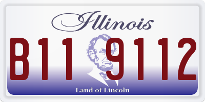 IL license plate B119112
