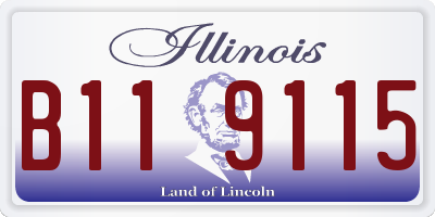 IL license plate B119115