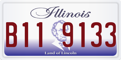 IL license plate B119133