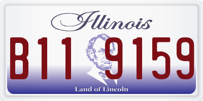 IL license plate B119159