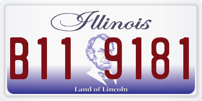 IL license plate B119181