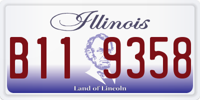 IL license plate B119358