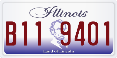 IL license plate B119401