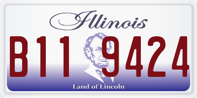 IL license plate B119424
