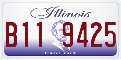 IL license plate B119425