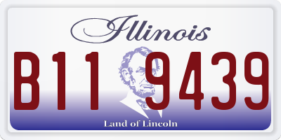 IL license plate B119439