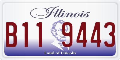 IL license plate B119443